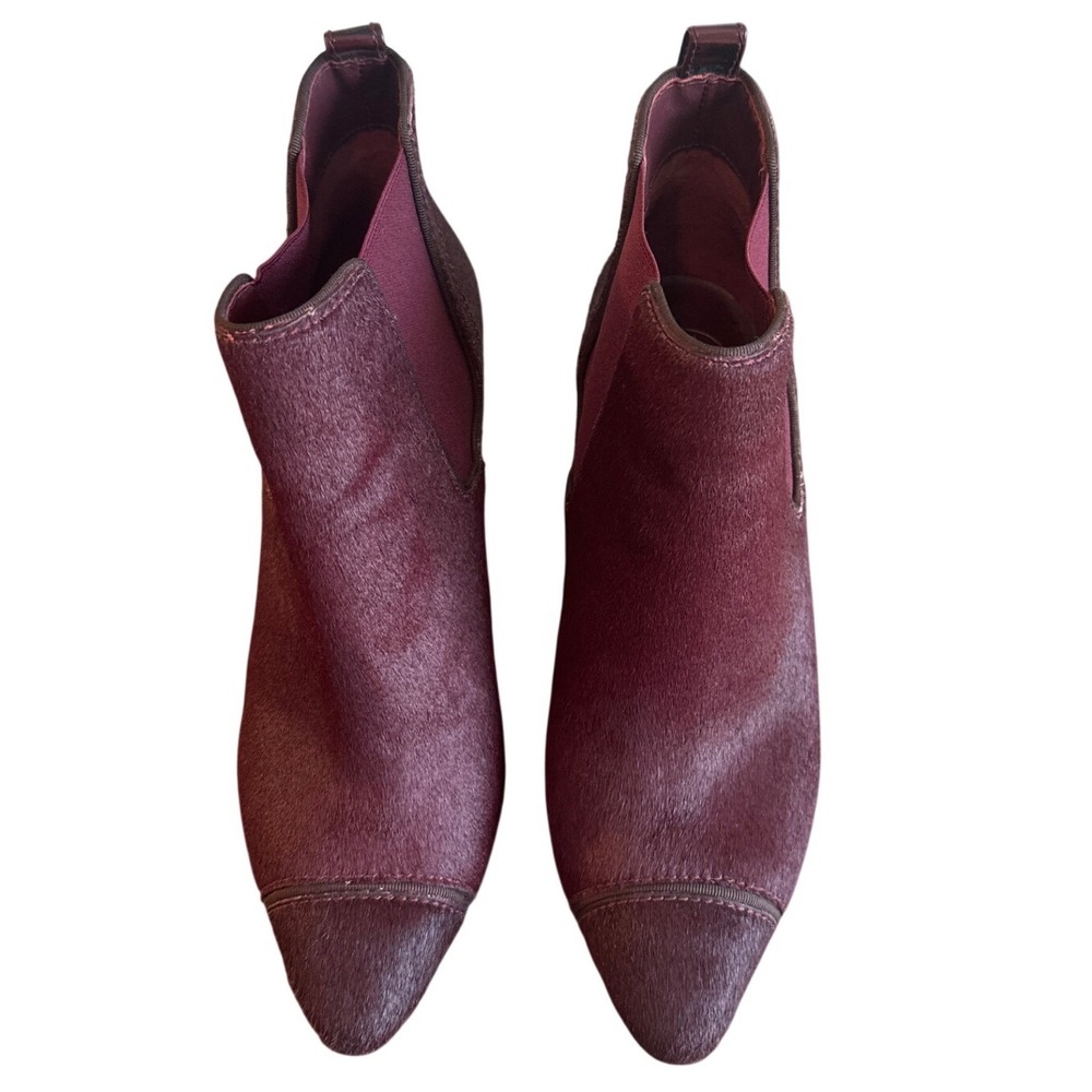 Tory Burch Dorset 85mm Borscht Suede Chelsea Stiletto Booties Size 8 - Picture 2 of 10